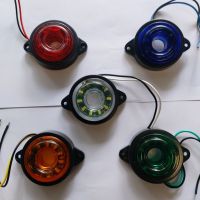 Multicolor Round LED Light 12V - 24V Size 5.5 cm Diameter Car Accessories for Universal