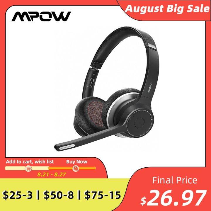 Mpow call best sale center headset