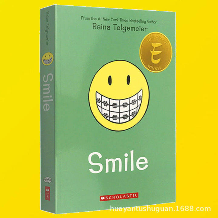 smileภาษาอังกฤษoriginal-smileสีหนังสือภาพการ์ตูนraina-telgemeierหนังสือเด็ก