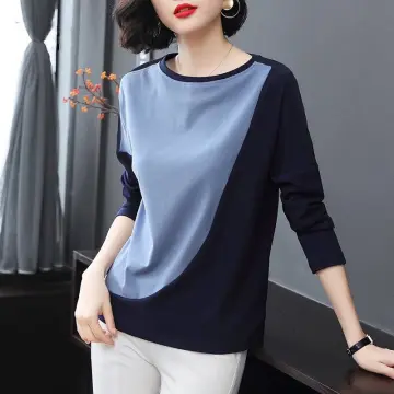 Baju Perempuan Long Sleeve T Shirt Women Cotton T-Shirt Korean Style Women T  Shirt Baju T Shirt Murah Viral Fashion Retro Tshirt Ulzzang Women Tops New  Style Women Clothing