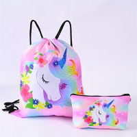 Backpack Waterproof Girls Travel Storage Bag Children Kids Cartoon Oxford Cloth Unicorn