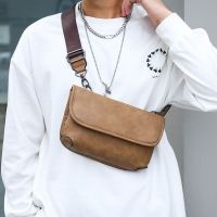 ❁℗◊ Mens single mens messenger bag small bag trend fashion boy personality satchel ins light shoulder bag single shoulder small bag