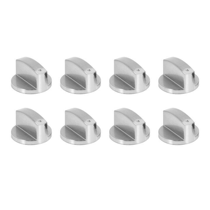 Stoves Cooker Knobs,Oven Knob(8Pcs),6Mm Universal Silver Gas Stove
