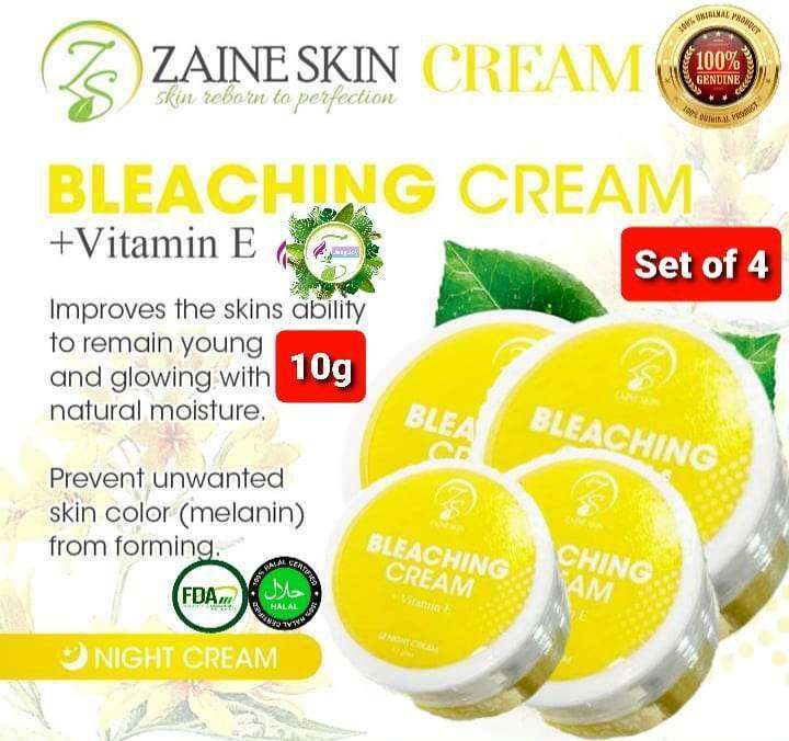 ZAINE (SET OF 4X10G) BLEACHING CREAM WITH VITAMIN E. Lazada PH