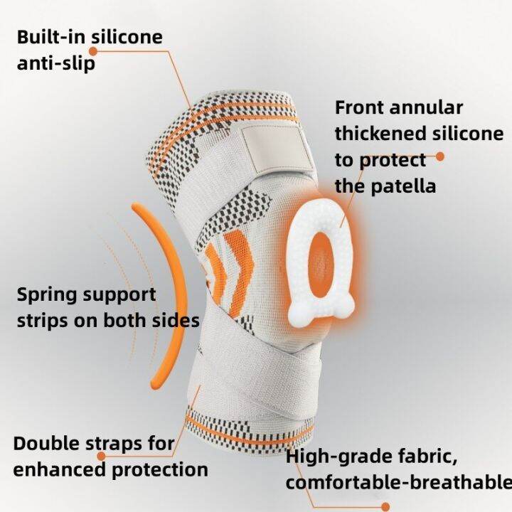 guoftstars-อุปกรณ์พยุงเข่าที่มีการทรงตัวด้านข้างและแผ่นเจลสะบ้าสนับเข่าสำหรับอาการปวดเข่าหมอนรองกระดูกฉีกขาด-acl-mcl-โรคข้ออักเสบ-ปวดข้อ