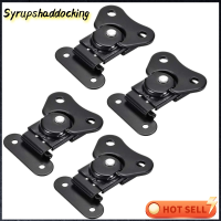 SYRUPSHADDOCKING 4ชิ้นสแตนเลสบิดสลักสีดำสปริงโหลดกล่องบานพับกล่องกล่องไม้