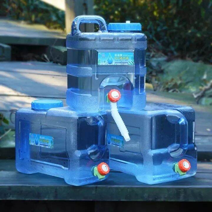 5L/10L/12L/15L/18L/25L Outdoor Water Bucket Portable Tank Container with Faucet for Camping