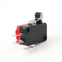 ☏ 250VAC 16A SPDT 1NO 1NC 3P Short Hinge Roller Lever Momentary Microswitch