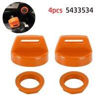 2pcs Key Switch Cover Orange For Polaris For Ranger For Magnum 1996-2006 For Scrambler 00-20 For Xpedition 400 500 570 800 900 Nails  Screws Fasteners