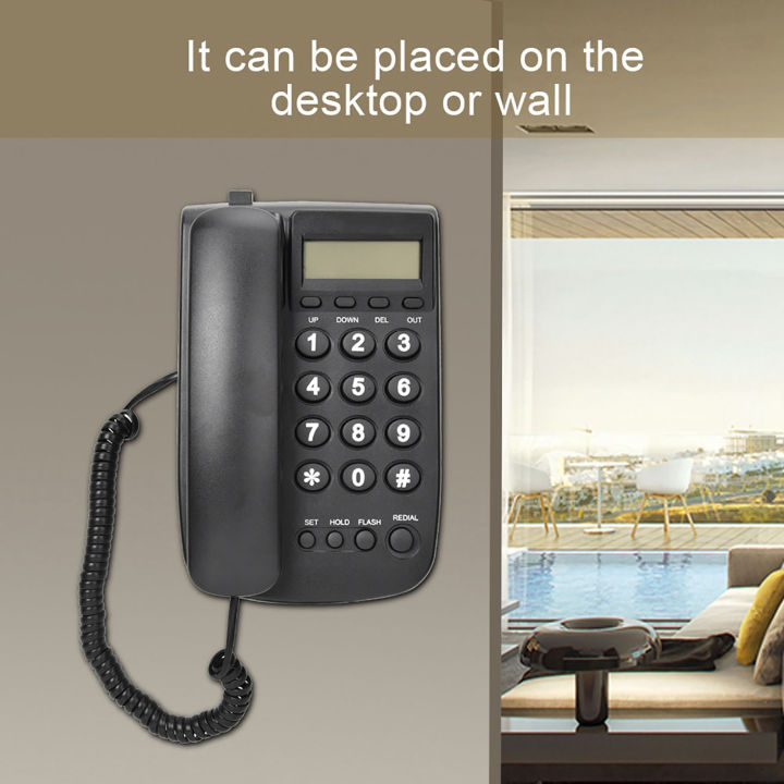 โทรศัพท์พื้นฐานสำหรับธุรกิจ-rj45-fsk-dtmf-โทรศัพท์แบบมีสายติดผนังสำหรับโฮมออฟฟิศ-โรงแรม-ร้านอาหาร