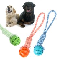 Pet Dog Toys Hand-pulled Interactive Cotton Rope Rubber Balls Dogs Molar Bite Resistant Tooth Cleaning Chewing Toys Pet Supplies Toys