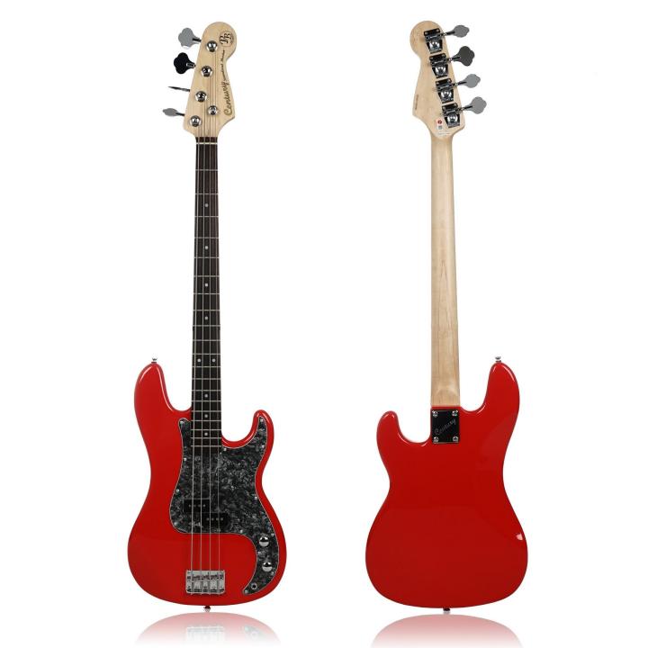 century-guitar-bass-กีต้าร์เบสไฟฟ้า-4สาย-รุ่น-cb-22-สีแดง-แถมกระเป๋า-สายแจ็ค