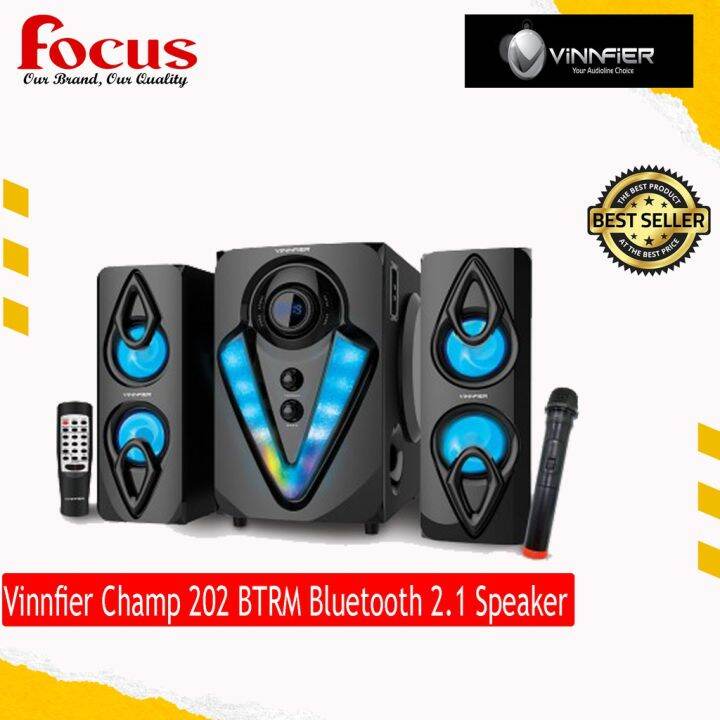 Vinnfier Champ 202 BTRM Bluetooth Multimedia 2.1 Speaker with Karaoke