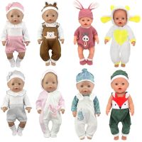 2022 New Fashion Doll Jump Suits Fit For 43cm Baby Doll 17 Inch Reborn Baby Doll Clothes