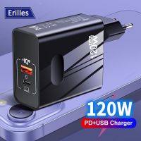 120W Gan เครื่องชาร์จ USB อะแดปเตอร์พลังงานโทรศัพท์มือถือชนิด C ชาร์จเร็ว3.0สำหรับ14เหมาะสำหรับ Xiaomi ที่เหมาะกับเครื่องชาร์จติดผนังซัมซุง