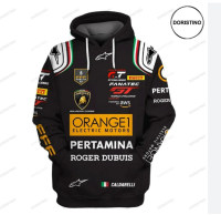 3D HOODIE-  XZX180305   Hot Trend lambor ghini Hoodie 3D F1 Team All Over Print Size Full 08