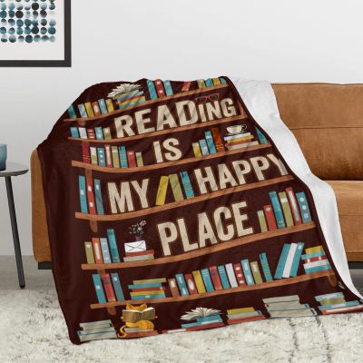 （in stock）Book enthusiasts gifts, blankets, librarians gifts, throw blankets, clubs, book enthusiasts gifts, reading worm books, graduation gifts Saka（Can send pictures for customization）