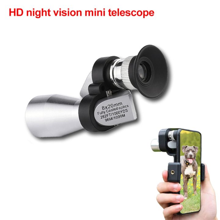 outdoor-night-vision-mini-portable-pocket-zoom-monocular-telescope-for-hunting-camping-mountaineer-hike-birdwatch-phone-lens