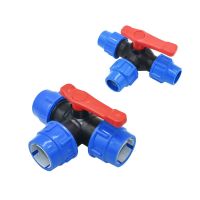 1/2 quot; 3/4 quot; 1 quot; 1.25 quot; 1.5 quot; 2 quot; Tee Plastic Ball Valve Water Splitter T-type PE Fast Connection Pipe Quick Union 20/25/32/40/50/63mm