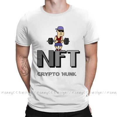 Ntf Collector Crypto Hunk Pun Body Builder Print Cotton T-Shirt Camiseta Hombre For Men Fashion Streetwear Shirt Gift