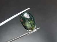 ไพลิน (Blue Sapphire) ออสเตรเลีย เผาเก่า น้ำหนัก 20.38 ct. ขนาด 13.1*6.7*19.5 mm. พลอยแท้ 100% เนื้อดี ราคาถูก