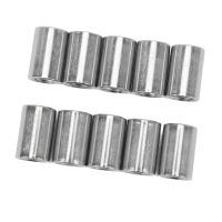 Round Connector Nut M10x1.5 L20mm Stainless Steel Female Thread Round Coupling Nuts Threaded Sleeve Rod Set