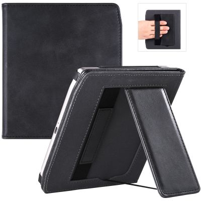 Stand Case for New 7 quot; Pocketbook Era eReader 2022 Release - PU Leather Protective Sleeve Cover with Hand Strap/Auto Sleep Wake