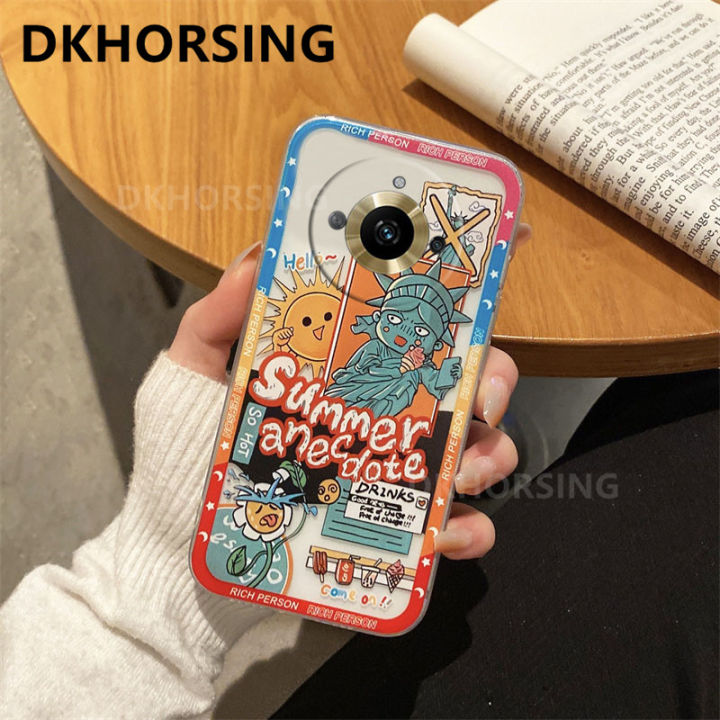 dkhorsing-เคสใสใหม่สำหรับ-realme-11-11-pro-11-pro-กราฟฟิตีลายกล้องป้องกันเคสโทรศัพท์นิ่ม-realme11ฝาครอบ-pro