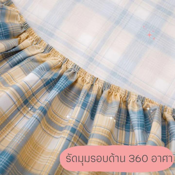 ผ้าปูที่นอนกันน้ำ-กันน้ำทั้งชุด-ผ้า-cotton-tpu-กันน้ำไม่ลงเตียง100-มีขนาด-3-5-5-6ฟุต-ลายน่ารัก-รัดมุม360องศา-ทำความสสะอาดง่าย