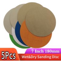 ✣❦☏ 5 pcs 7 Inch Waterproof Sandpaper 180mm Hook Loop Silicon Carbide Sanding Discs Wet/Dry3000 to 10000 Grit for Polishing