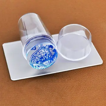Transparent Nail Stamper with Scraper Jelly Silicone Stamp