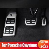 For Porsche Cayenne 2018 2019 2020 2021 2022 2023 Car Accelerator Brake Pedals Foot Rest Pedal Cover Pad Interior Accessories