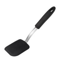 TEMELO ไม้พายคุกกี้ซิลิโคนสแตนเลส Spatula ขนาดเล็กทนความร้อนไม้พายซิลิโคนสำหรับเครื่องครัวที่ไม่ติดเหมาะสำหรับการอบและพลิกน้อยกว่า