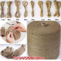 Natural Jute Twine Vintage Jute Rope Cord String Twine Burlap Brown Rope DIY Craft Gift Wrapping Packing Gardening Wedding Decor 【hot】Brisana