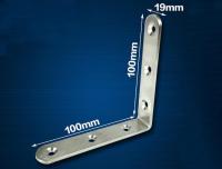 ☼✜ 4 Pieces 100x100mm Stainless Steel Right Angle Corner Bracket Thinckness 3mm