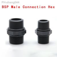 BSP Male Connection Hex PVC Pipe Fitting Adapter Coupler Reducer Water Connector for Garden Irrigation System 1 Pcs