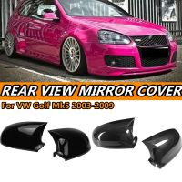 ❁✖ Rearview Mirror Cover Cap Trim For VW Golf 5 MK5 GTI R32 2003 - 2009 Rear Wing Mirror Caps Left Right M Style Car Side