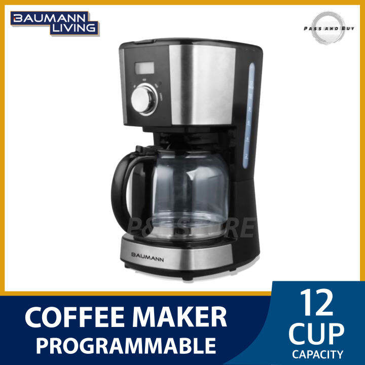 Baumann 12Cup / 5Cup Programmable Coffee Maker Machine • coffee