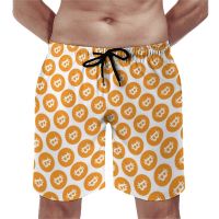 Board Shorts Mens Cryptocurrency Coin Short Classic Swim Trunks Size