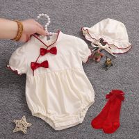 Age of baby summer wear qipao dress one hundred days full moon baby clothes princess dress suits summer package fart