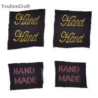 Chzimade 100Pcs Hand Made Cloth Garment Labels Diy Rectangle Square Handmade Labels Sewing Materials Stickers Labels