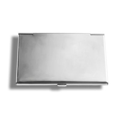 Pocket Stainless Steel amp; Metal Business Card Holder Case ID Credit Wallet Silver Ja11 21 Dropship
