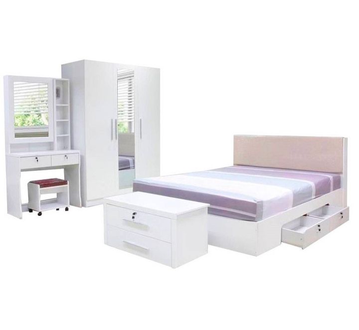 ชุดห้องนอน-5-6-ฟุต-model-hafele-ดีไซน์สวยหรู-สไตล์ยุโรป-ประกอบด้วย-เตียง-ตู้เสื้อผ้า-โต๊ะแป้ง-แข็งแรงทนทาน
