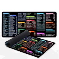 XGZ EXCO Gaming Mouse Pad Gamer Keyboard Shortcuts Mousepad Large Mouse Mat Carpet Computer Laptop Game Office Desk Pad