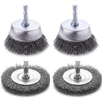 Wire Brush for Drill, 3 Inch DriIl Wire Brushes,1/4 Inch Hex Wire Cup Brush Set for Cleaning Rust, Wire Brush