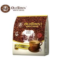 ☕️OLDTOWN White Coffee 3 In 1 Natural Cane Sugar โอลด์ทาวน์ ไวท์ คอฟฟี่ 3 อิน 1 น้ำตาลอ้อยธรรมชาติ 36กรัม x 15ซอง