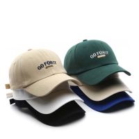 GOFORIT Letter embroidery Soft top Baseball cap for woman Fashion simplicity Outdoor sun visor Adjustable hat 【JULY]