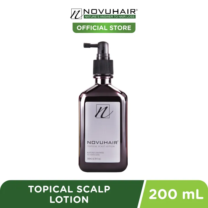 Novuhair Topical Scalp Lotion Anti-Hair Loss Hair Grower for Men and Women - 200ml January 2025 EXPIRY