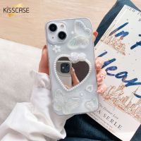 เคสกระจกโปร่งใส KISSCASE เหมาะสำหรับ IPhone 14 13 12 11 Pro Max 14 Plus X XSMAX XR 7 8 Plus SE ลายผีเสื้อแฟนตาซีเคสกันกระแทกกระจกโปร่งใสสำหรับ IPhone 14 Pro Max