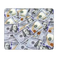 United States Money Dollar Banknotes Pattern Gamer Mouse Pad Non-Slip Rubber Base Mousepad Office Computer PC Desk Mat